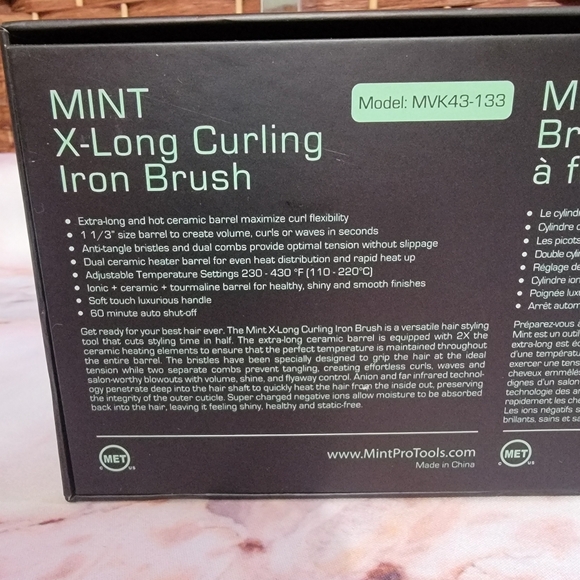 Mint XL 1 1/3 Inch Curling Thermal Brush - Picture 6 of 9